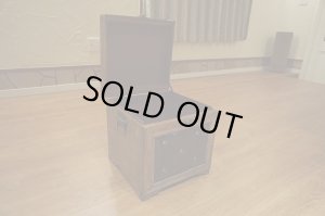 画像3: フェイクレザー　鋲打ち　ボタン留め　ヴィンテージ　収納　ケース　スツール　椅子　ＢＯＸ　道具箱　宝箱　道具入れ　小物入れ　キャビネット　椅子　イス　スツール　