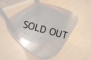 画像6:  古民家風　欅材　ケヤキ　座繰り　サイドチェア　ダイニングチェア　椅子　イス　民芸家具　１脚出品　在庫２脚　(1)