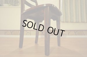 画像13: 古民家風　欅材　ケヤキ　座繰り　サイドチェア　ダイニングチェア　椅子　イス　民芸家具　１脚出品　在庫２脚　(2)