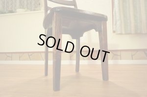 画像12:  古民家風　欅材　ケヤキ　座繰り　サイドチェア　ダイニングチェア　椅子　イス　民芸家具　１脚出品　在庫２脚　(1)