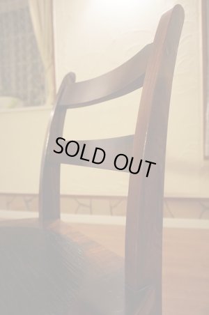 画像3: 古民家風　欅材　ケヤキ　座繰り　サイドチェア　ダイニングチェア　椅子　イス　民芸家具　１脚出品　在庫２脚　(2)