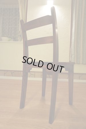 画像9: 古民家風　欅材　ケヤキ　座繰り　サイドチェア　ダイニングチェア　椅子　イス　民芸家具　１脚出品　在庫２脚　(2)