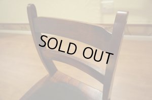 画像7: 古民家風　欅材　ケヤキ　座繰り　サイドチェア　ダイニングチェア　椅子　イス　民芸家具　１脚出品　在庫２脚　(2)