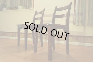 画像10:  古民家風　欅材　ケヤキ　座繰り　サイドチェア　ダイニングチェア　椅子　イス　民芸家具　１脚出品　在庫２脚　(1)