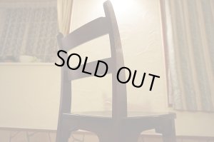 画像16:  古民家風　欅材　ケヤキ　座繰り　サイドチェア　ダイニングチェア　椅子　イス　民芸家具　１脚出品　在庫２脚　(1)