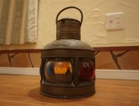 〇希少逸品〇　MASTHEAD LIGHT　船舶　船灯　航海　信号灯　5色　OIL SHIP LANTERN　BOAT SIGNAL　オイル　マリン　ランプ　ランタン　灯火　真鍮　キャンドル　アンティーク　キャンプ　ソロキャンプ　アウトドア　インテリア　オブジェ　ディスプレイ