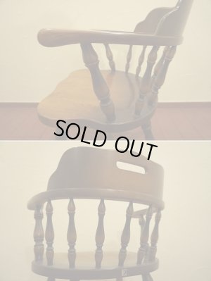 画像14: 飛騨産業　キツツキ　穂高　ヴィンテージ　コロニアル　アームチェア　キャプテンチェア　1脚個別出品　在庫4脚　ウインザー　椅子　イス　(2)