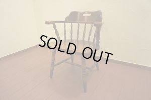 画像2: 飛騨産業　キツツキ　穂高　ヴィンテージ　コロニアル　アームチェア　キャプテンチェア　1脚個別出品　在庫4脚　ウインザー　椅子　イス　(2)