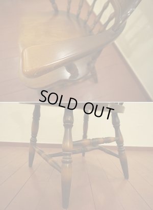 画像12: 飛騨産業　キツツキ　穂高　ヴィンテージ　コロニアル　アームチェア　キャプテンチェア　1脚個別出品　在庫4脚　ウインザー　椅子　イス　(3)