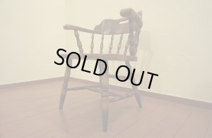 画像4: 飛騨産業　キツツキ　穂高　ヴィンテージ　コロニアル　アームチェア　キャプテンチェア　1脚個別出品　在庫4脚　ウインザー　椅子　イス　(2)