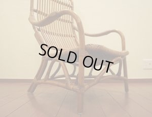 画像13: 藤　ラタン　ハイバック　アームチェア　ラウンジチェア　イージーチェア　ディスプレイ　椅子　イス　