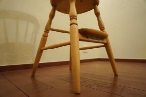 画像10: 飛騨産業　☆名作家具☆　キツツキ　穂高 ベビーチェア　チャイルドチェア　子供椅子　ナラ材　楢材　オーク材　無垢材　ヴィンテージ　アンティーク　6.6万