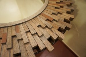 画像6: 北欧 モダン　WOOD WALL ART ウッドウォールアート　SUNBURST サンバースト　壁掛け　円形　丸形　ウォールミラー　鏡　ウォールデコレーション　太陽　天然木　無垢材　ディスプレイ　店舗什器　