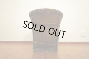 画像7: 古い藤製　ラタン　ヴィンテージ　収納　ケース　カゴ　籠　ランドリー　ディスプレイ　古道具　古民具　古民家　レトロ　カフェ　店舗什器