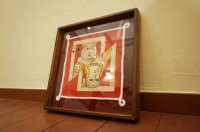 古き良き時代　ミッドセンチュリー　50〜70’ｓ　ヴィンテージ　サンドペイント　サンドアート　トランプ　キング　クィーン　砂絵　絵画　インテリア　オブジェ　立てかけ　カフェ　店舗什器　ディスプレイ　北欧
