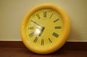 画像1: SEIKO セイコー　ポストモダン　ミッドセンチュリー　ポップ　ヴィンテージ　丸時計　掛け時計　壁掛け　ウォールクロック　スペースエイジ　ディスプレイ　店舗什器　QA421