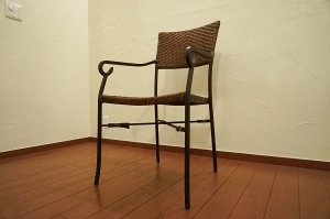 画像3: アンティーク　ラタン　アイアン　鉄製　アームチェア　椅子　イス　リゾート　ラグジュアリー　ガーデンチェア　ガーデニング　ディスプレイ　店舗什器