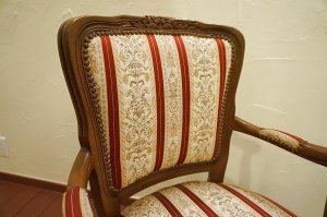 画像14: 洋館　西洋　猫脚　イタリア　アームチェア　クラシカル　アンティーク　カフェ　サロンチェア　ダイニング　鋲打　椅子　イス　彫刻　ディスプレイ　店舗什器