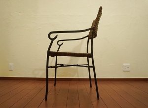 画像9: アンティーク　ラタン　アイアン　鉄製　アームチェア　椅子　イス　リゾート　ラグジュアリー　ガーデンチェア　ガーデニング　ディスプレイ　店舗什器