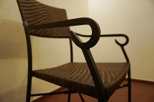 画像14: アンティーク　ラタン　アイアン　鉄製　アームチェア　椅子　イス　リゾート　ラグジュアリー　ガーデンチェア　ガーデニング　ディスプレイ　店舗什器