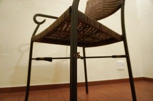 画像15: アンティーク　ラタン　アイアン　鉄製　アームチェア　椅子　イス　リゾート　ラグジュアリー　ガーデンチェア　ガーデニング　ディスプレイ　店舗什器