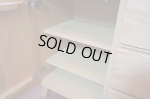 画像7: 北欧スタイル　アルダー材　サイドボード　レンジボード　チェスト　収納棚　シェルフ　箪笥　飾り棚　陳列台　キャビネット