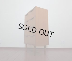 画像3: SWITCH スウィッチ　Oslo 4 Step　チーク材 × マホガニー材　4ドロワー　トール チェスト　収納棚　箪笥　サイドボード　引き出し　北欧　ミッドセンチュリー　カフェ　レトロ　ヴィンテージテイスト　廃番品