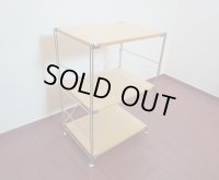 MUJI 無印良品　タモ材　３段　ユニットシェルフ　オープンシェルフ　収納棚　飾り棚　陳列台　廃番品
