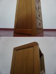 画像15: ☆官公庁御用達家具ブランド ” 浜本工芸 ”☆　高級　美しい杢目　オーク材　ナラ材　TEL台　電話台　FAX台　キャビネット　収納棚　引き出し　飾り棚　シェルフ　チェスト　コンソール