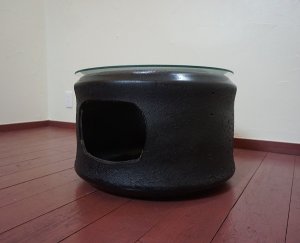 画像7: レーシングタイヤ　★ YOKOHAMA  ヨコハマ ★　F1 F2 F3    ガラストップ　サイドテーブル　ラウンドテーブル　飾り棚　台　シェルフ　ディスプレイ　ガレージ　店舗什器