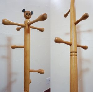 画像5: 北欧モダン　パンダ　キッズ　子供　木製　ポールスタンド　ハンガー　フック　洋服掛け 