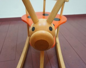 画像3: 東欧　チェコ製　木製　玩具　キッズチェア　子供椅子　チャイルドチェア　ベビーチェア　イス　遊具　乗り物　ロッキングチェア　てんとう虫
