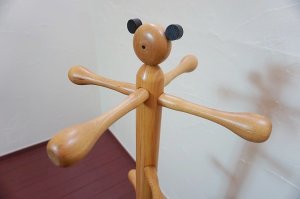 画像4: 北欧モダン　パンダ　キッズ　子供　木製　ポールスタンド　ハンガー　フック　洋服掛け 