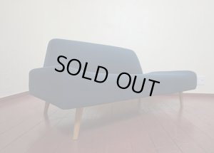 画像1:  IDEE　イデー　AO　アーオ　ソファ　2P　2人掛け　布張り　ネイビー色　無印良品　北欧モダン　☆超美品☆