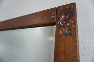 画像5: ヴィンテージ　チーク材　無垢材　大型　姿見   ミラー　鏡　スタンドミラー　立て掛け　フランス　ディスプレイ　店舗什器　　