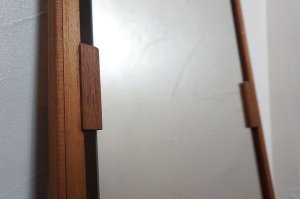 画像13: 北欧　ミッドセンチュリー　ヴィンテージ　ビンテージ　チーク材　無垢材　壁掛け　鏡　姿見　ディスプレイ　ウォールミラー　カフェ　店舗什器