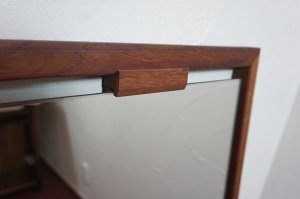 画像16: 北欧　ミッドセンチュリー　ヴィンテージ　ビンテージ　チーク材　無垢材　壁掛け　鏡　姿見　ディスプレイ　ウォールミラー　カフェ　店舗什器