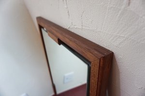 画像10: 北欧　ミッドセンチュリー　ヴィンテージ　ビンテージ　チーク材　無垢材　壁掛け　鏡　姿見　ディスプレイ　ウォールミラー　カフェ　店舗什器