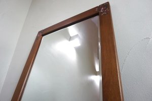 画像12: ヴィンテージ　チーク材　無垢材　大型　姿見   ミラー　鏡　スタンドミラー　立て掛け　フランス　ディスプレイ　店舗什器　　
