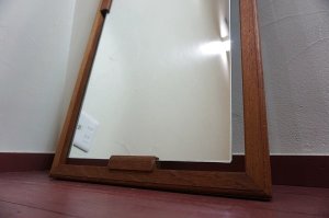 画像5: 北欧　ミッドセンチュリー　ヴィンテージ　ビンテージ　チーク材　無垢材　壁掛け　鏡　姿見　ディスプレイ　ウォールミラー　カフェ　店舗什器