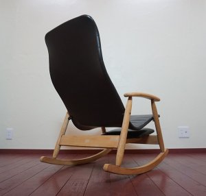 画像9: ヴィンテージ　ミッドセンチュリー　ロッキングチェア　アームチェア　揺り椅子　アトリエ　ブロカント　北欧　レトロ　古民家　カフェ