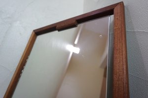 画像8: 北欧　ミッドセンチュリー　ヴィンテージ　ビンテージ　チーク材　無垢材　壁掛け　鏡　姿見　ディスプレイ　ウォールミラー　カフェ　店舗什器