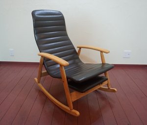 画像7: ヴィンテージ　ミッドセンチュリー　ロッキングチェア　アームチェア　揺り椅子　アトリエ　ブロカント　北欧　レトロ　古民家　カフェ