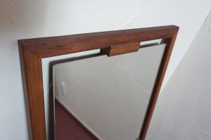 画像15: 北欧　ミッドセンチュリー　ヴィンテージ　ビンテージ　チーク材　無垢材　壁掛け　鏡　姿見　ディスプレイ　ウォールミラー　カフェ　店舗什器