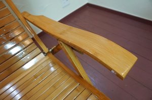 画像17: 和モダン　竹材　バンブー　ヴィンテージ　デッキチェア　リクライニングチェア　折り畳み椅子　ハイバック　古民家　レトロ　カフェ　古道具　和室　旅館　ホテル