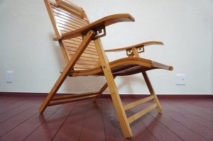 画像11: 和モダン　竹材　バンブー　ヴィンテージ　デッキチェア　リクライニングチェア　折り畳み椅子　ハイバック　古民家　レトロ　カフェ　古道具　和室　旅館　ホテル