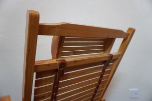 画像20: 和モダン　竹材　バンブー　ヴィンテージ　デッキチェア　リクライニングチェア　折り畳み椅子　ハイバック　古民家　レトロ　カフェ　古道具　和室　旅館　ホテル