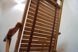 画像19: 和モダン　竹材　バンブー　ヴィンテージ　デッキチェア　リクライニングチェア　折り畳み椅子　ハイバック　古民家　レトロ　カフェ　古道具　和室　旅館　ホテル