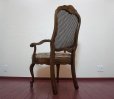 画像4: 西洋　クラシカル　英国　アンティーク調　アームチェア　ダイニングチェア　サロンチェア　洋館　椅子　イス　在庫2脚　(2)