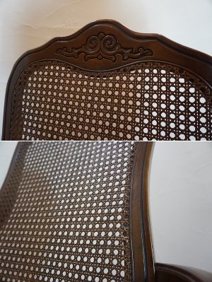 画像12: 西洋　クラシカル　英国　アンティーク調　アームチェア　ダイニングチェア　サロンチェア　洋館　猫脚　彫刻　椅子　イス　1脚出品　在庫2脚　(1)